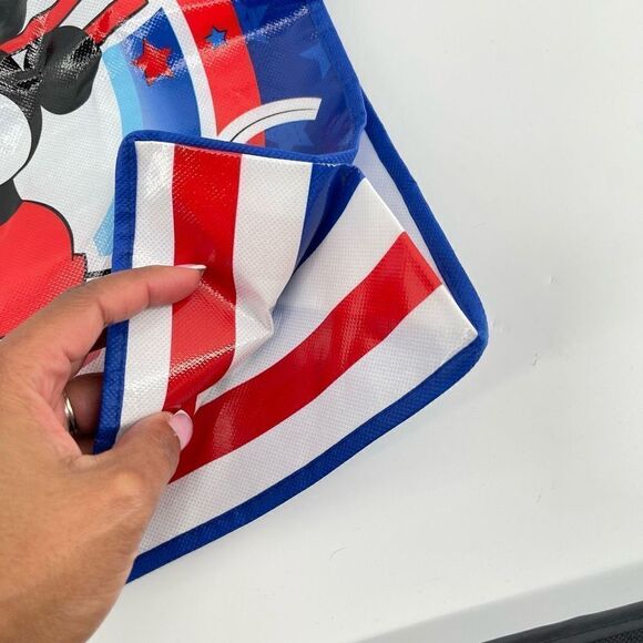 Disney Legacy Freedom Mickey Mouse Red White Blue Double Handle Reusable Tote - Picture 3 of 5
